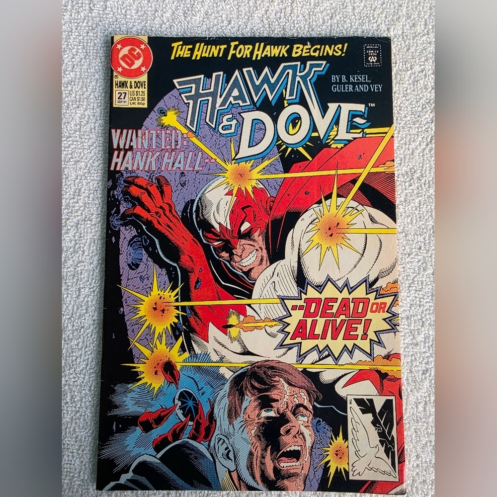 Hawk & Dove Comic Book #27 1989